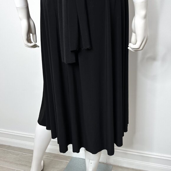 Dessy Group Maracaine Jersey Twist Wrap Convertible Cocktail Dress in Black - Picture 14 of 16